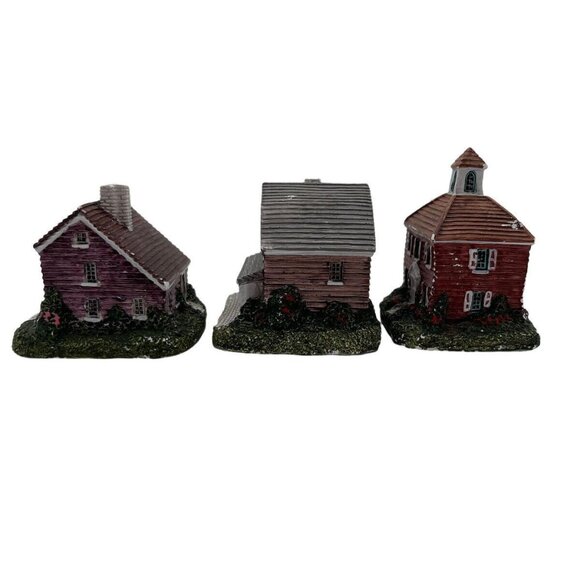 Vtg 1987 Possible Dreams Miniature American Houses Set of 3 - Picture 4 of 10